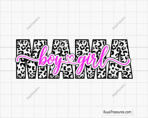 Leopard Mom Of Both Svg
