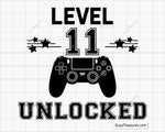 Level 11 Unlocked Svg
