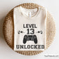 Level 13 Unlocked Svg, 13th Birthday Svg, Birthday Boy Svg