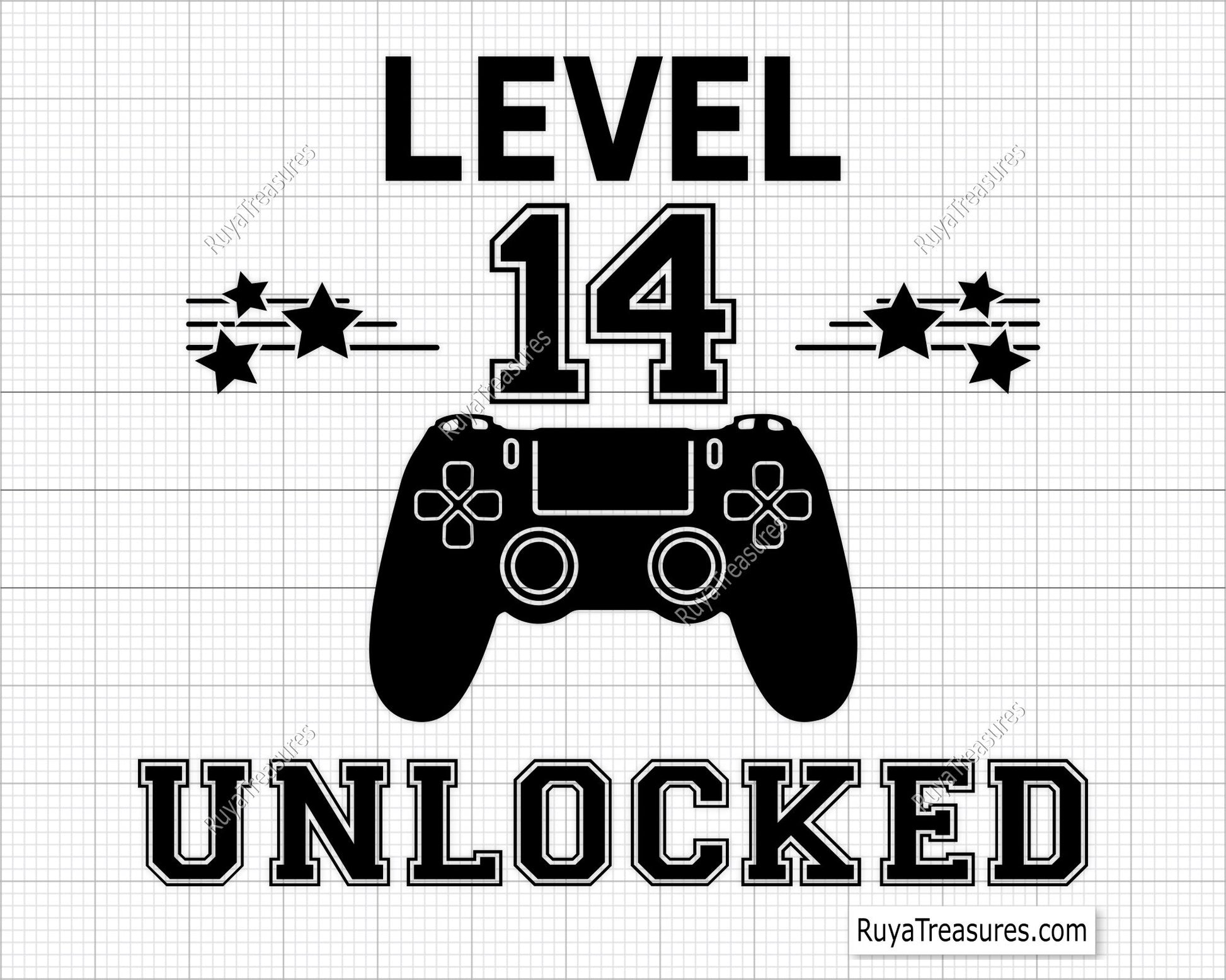 Level 14 Unlocked Svg