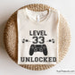 Level 33 Unlocked Svg, 33rd Birthday Svg, Happy Birthday Svg