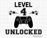 Level 4 Unlocked Svg