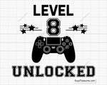 Level 8 Unlocked svg