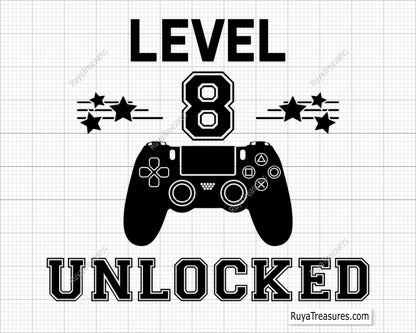 Level 8 Unlocked svg