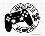 Leveled Up To Big Brother Svg