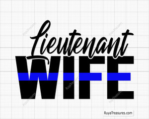 Lieutenant Wife Svg
