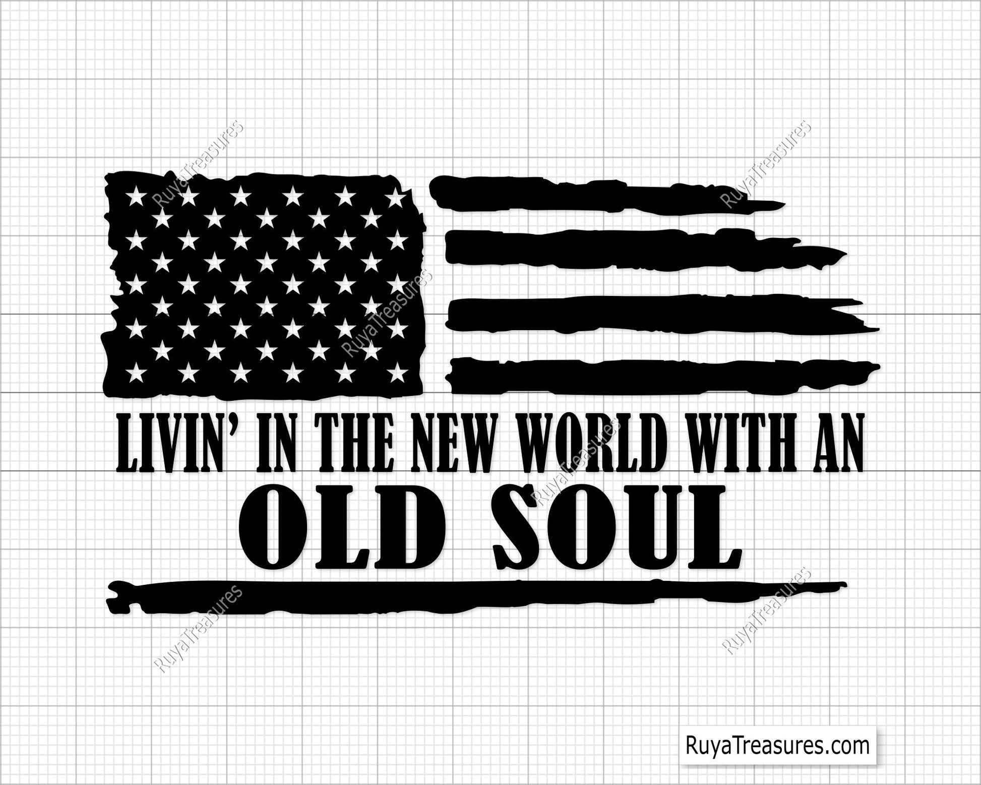 Living In The New World With An Old Soul Svg