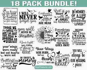 Memorial Quotes Svg Bundle
