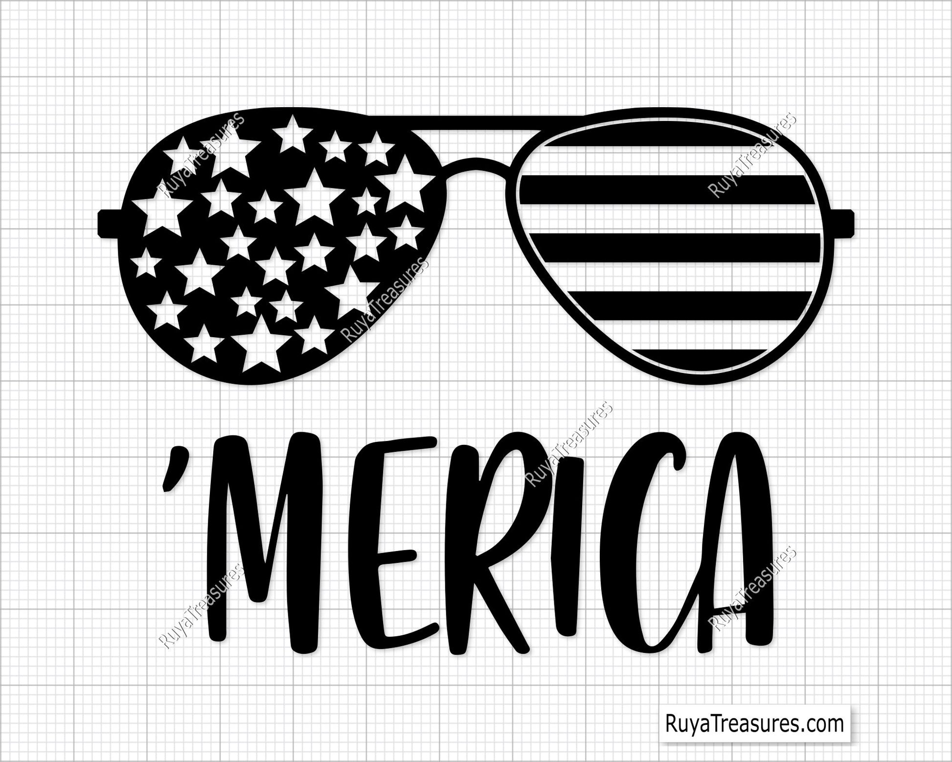 Merica Sunglasses Svg