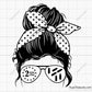 Messy Bun 2nd Amendment svg 