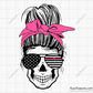 Messy Bun Survivor Svg