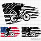 Mountain Bike USA Flag Svg Png