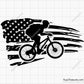 Mountain Bike USA Flag Svg Png