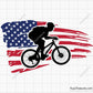 Mountain Bike USA Flag Svg Png