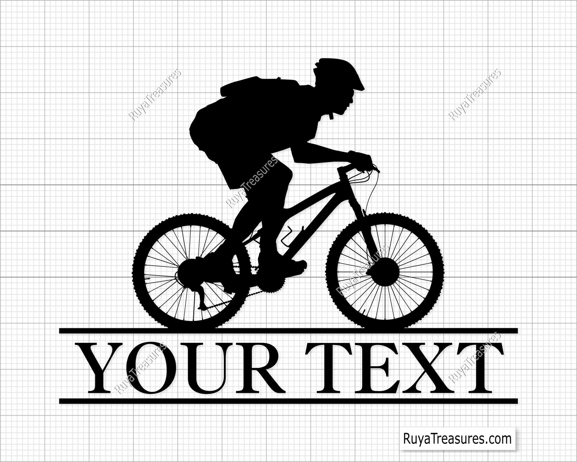 Mountain Bike USA Flag Svg Png