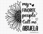 My Favorite People Call Me Abuela Svg