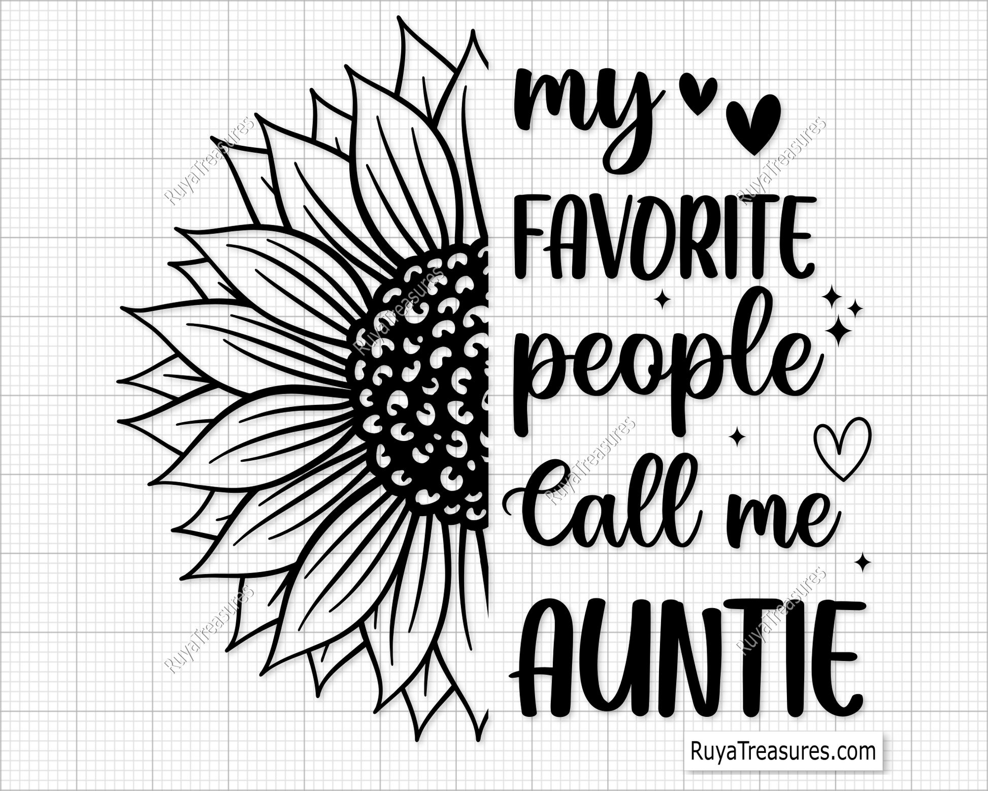 My Favorite People Call Me Auntie Svg