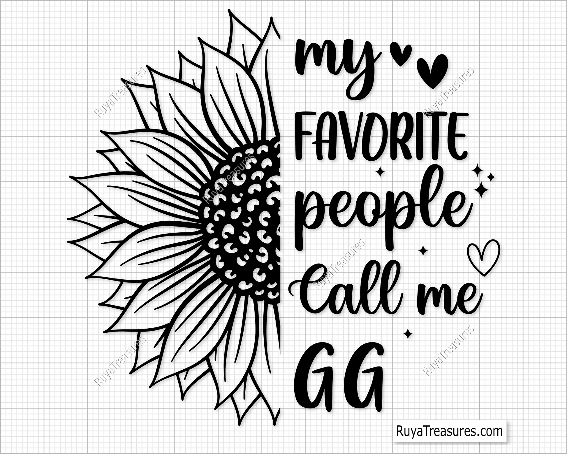 My Favorite People Call Me GG Svg Png