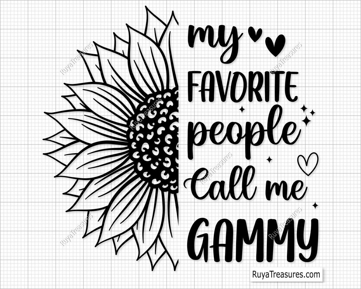 My Favorite People Call Me Gammy Svg