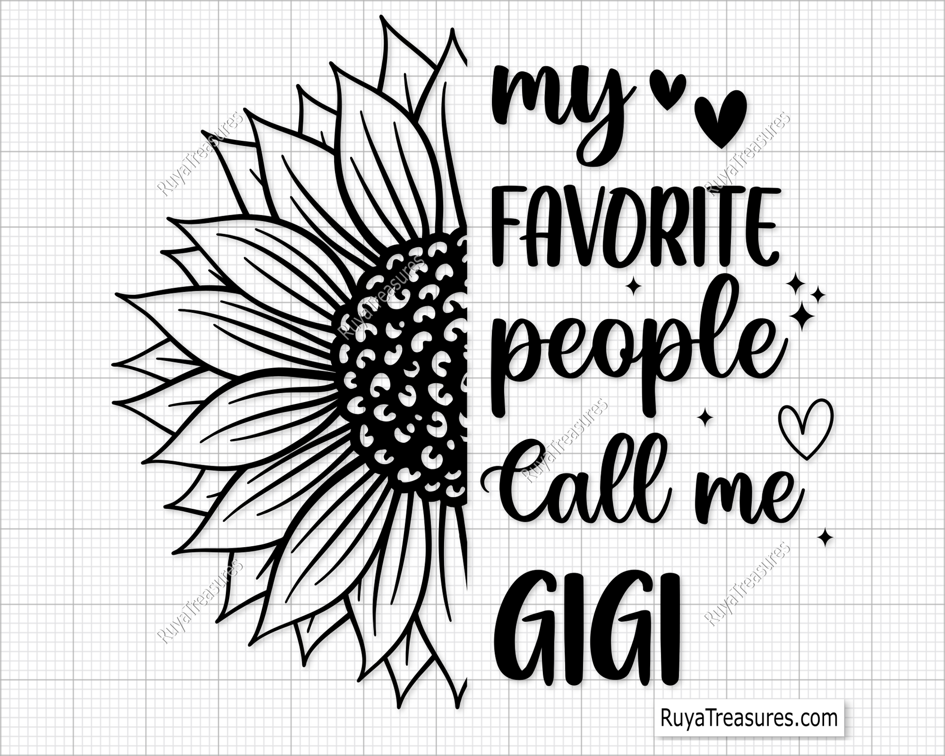 My Favorite People Call Me Gigi Svg