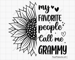 My Favorite People Call Me Grammy Svg