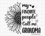 My Favorite People Call Me Grandma Svg