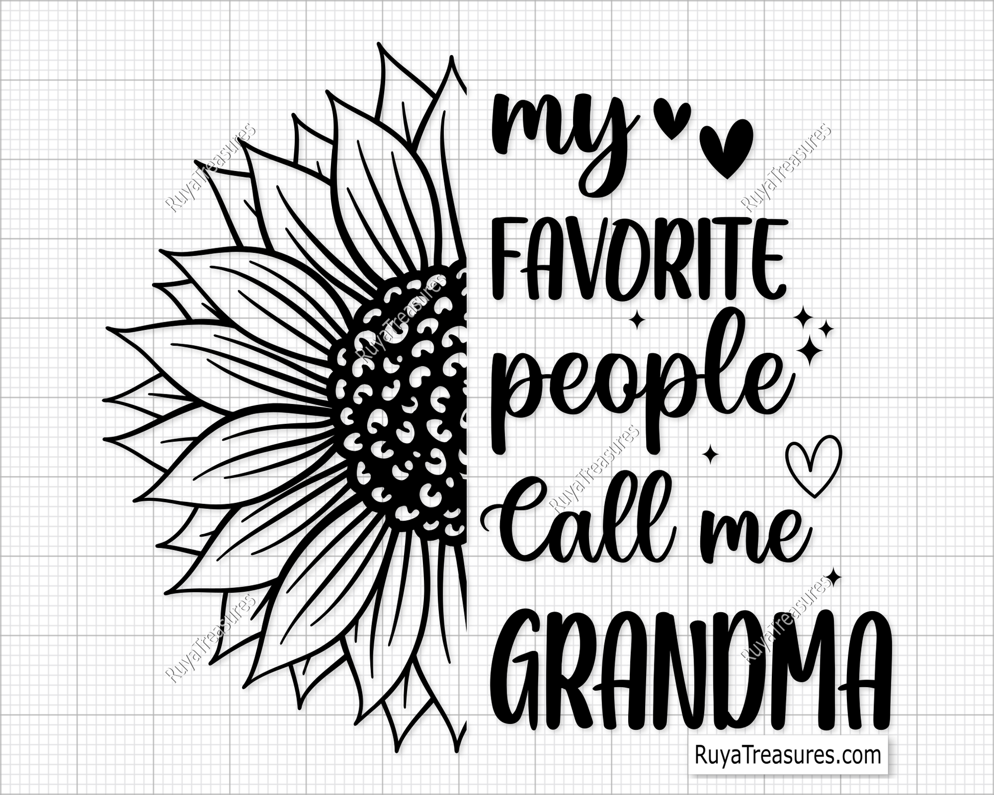 My Favorite People Call Me Grandma Svg