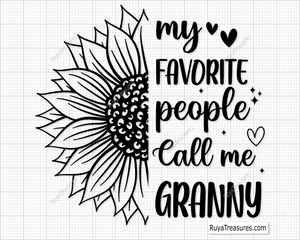 My Favorite People Call Me Granny Svg 
