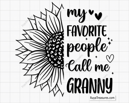 My Favorite People Call Me Granny Svg 