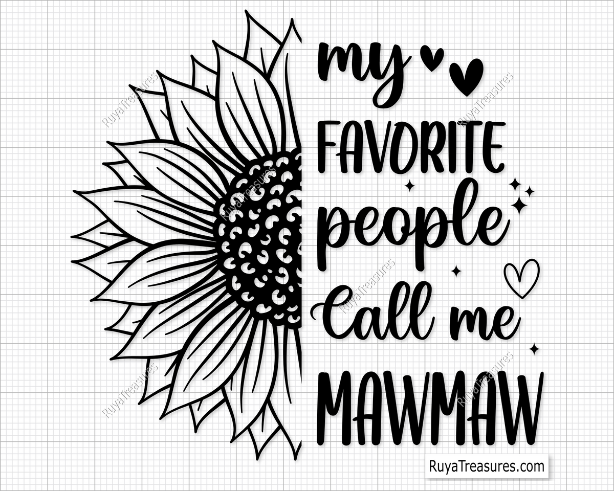 My Favorite People Call Me Mawmaw Svg
