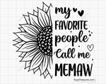 My Favorite People Call Me Memaw Svg 