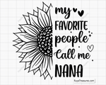 My Favorite People Call Me Nana Svg