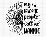 My Favorite People Call Me Nannie Svg