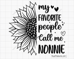 My Favorite People Call Me Nonnie svg