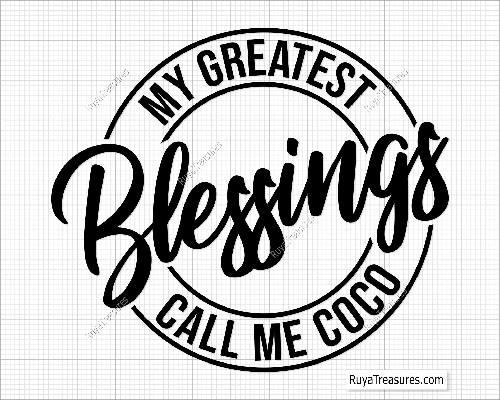 My Greatest Blessings Call Me Coco Svg 