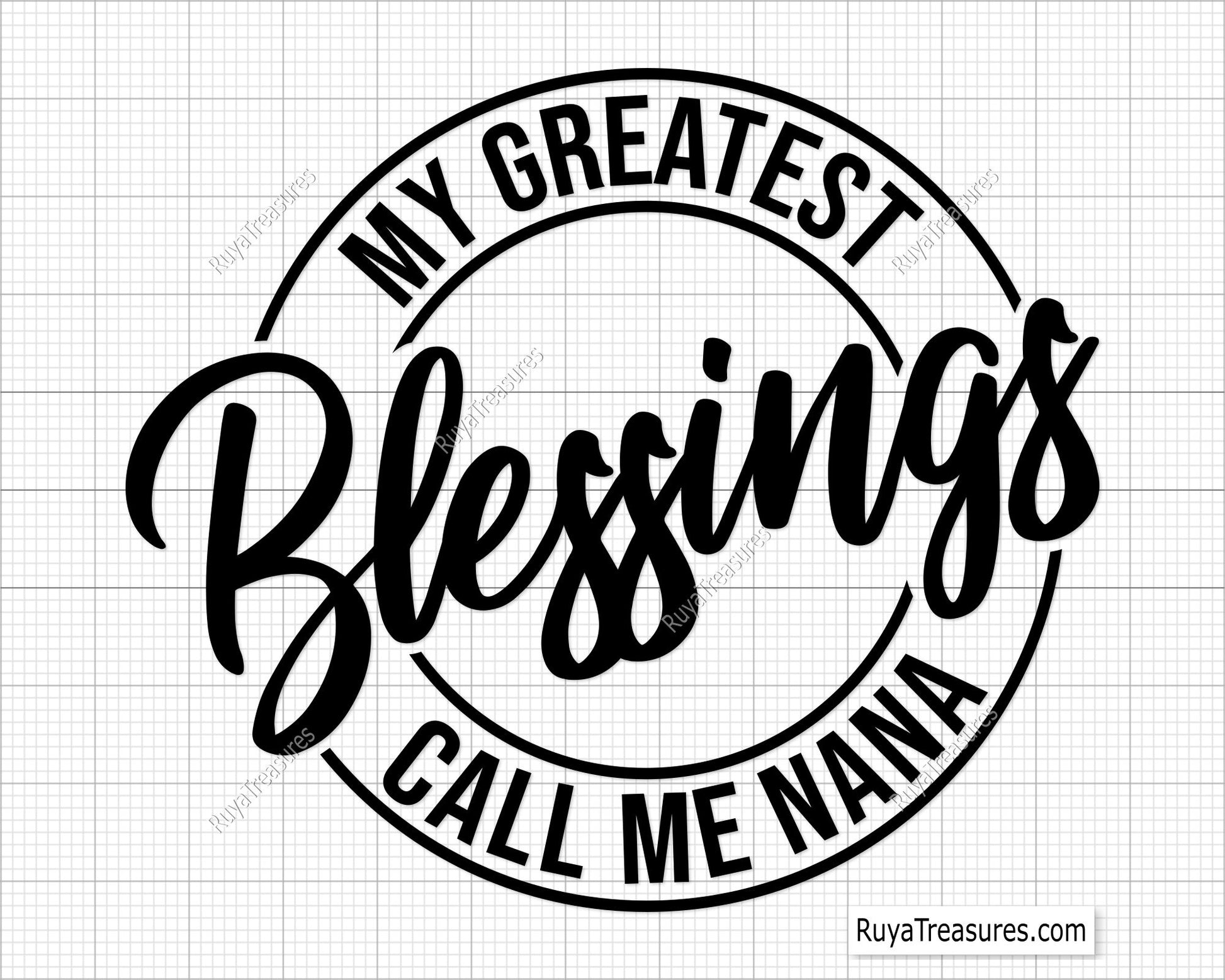 My Greatest Blessings Call Me Nana Svg