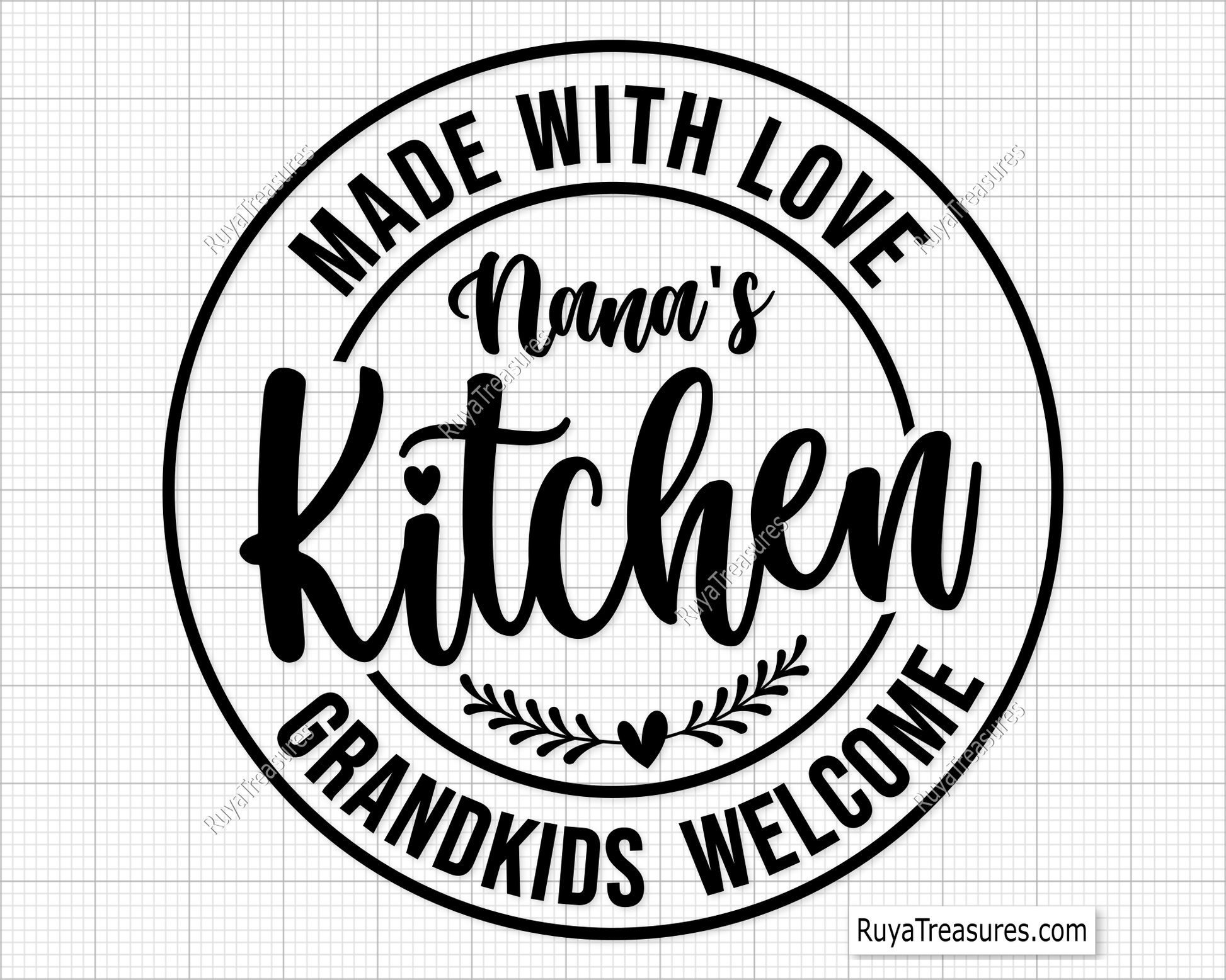 Nana's Kitchen SVG Kitchen Quote Saying SVG Kitchen Sign svg