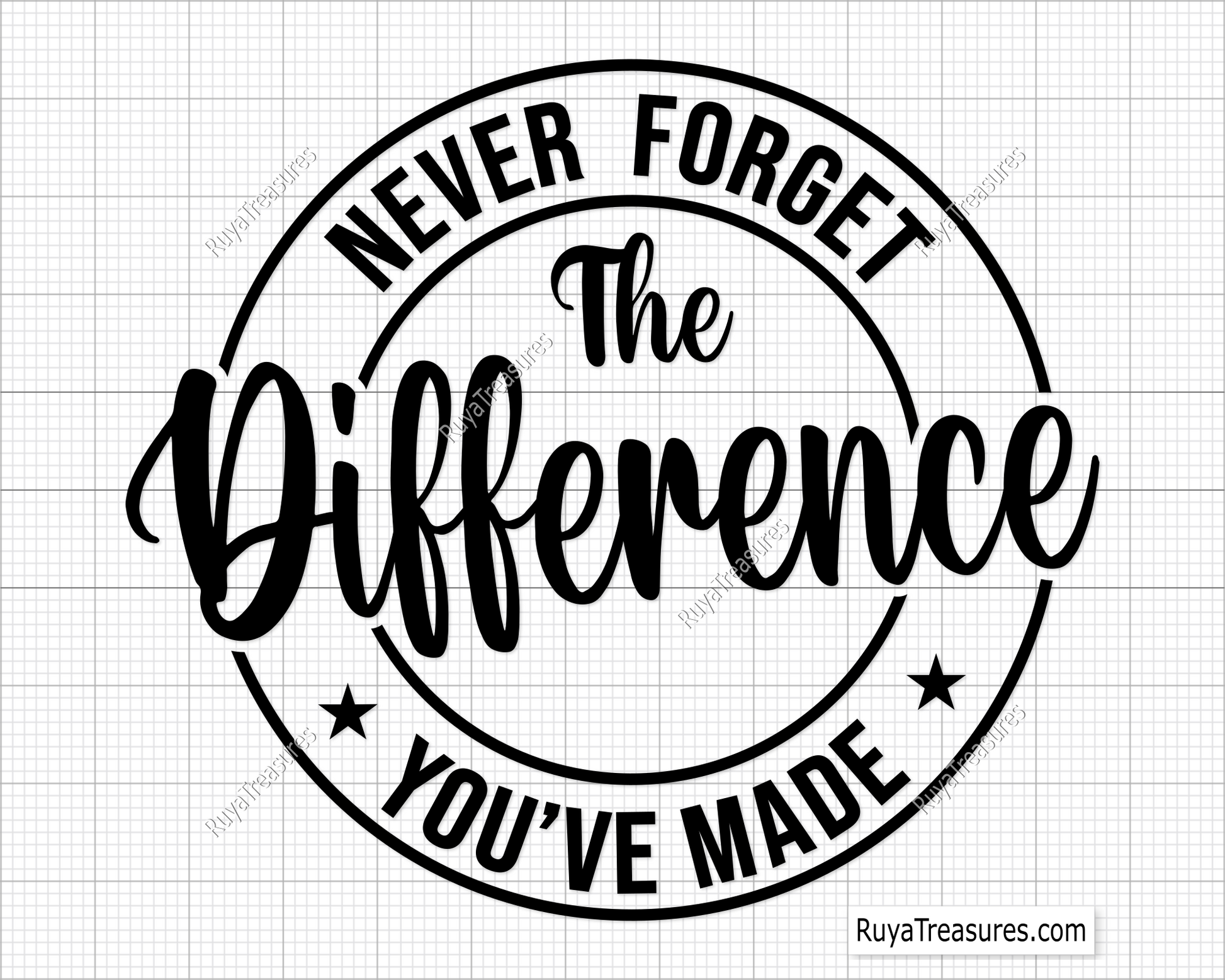 Never Forget The Difference You Have Made Svg