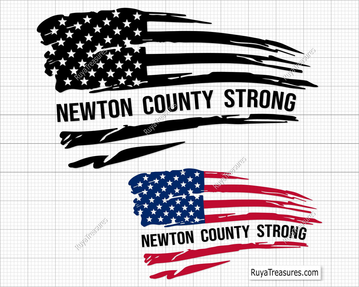 Newton County Strong Flag Svg