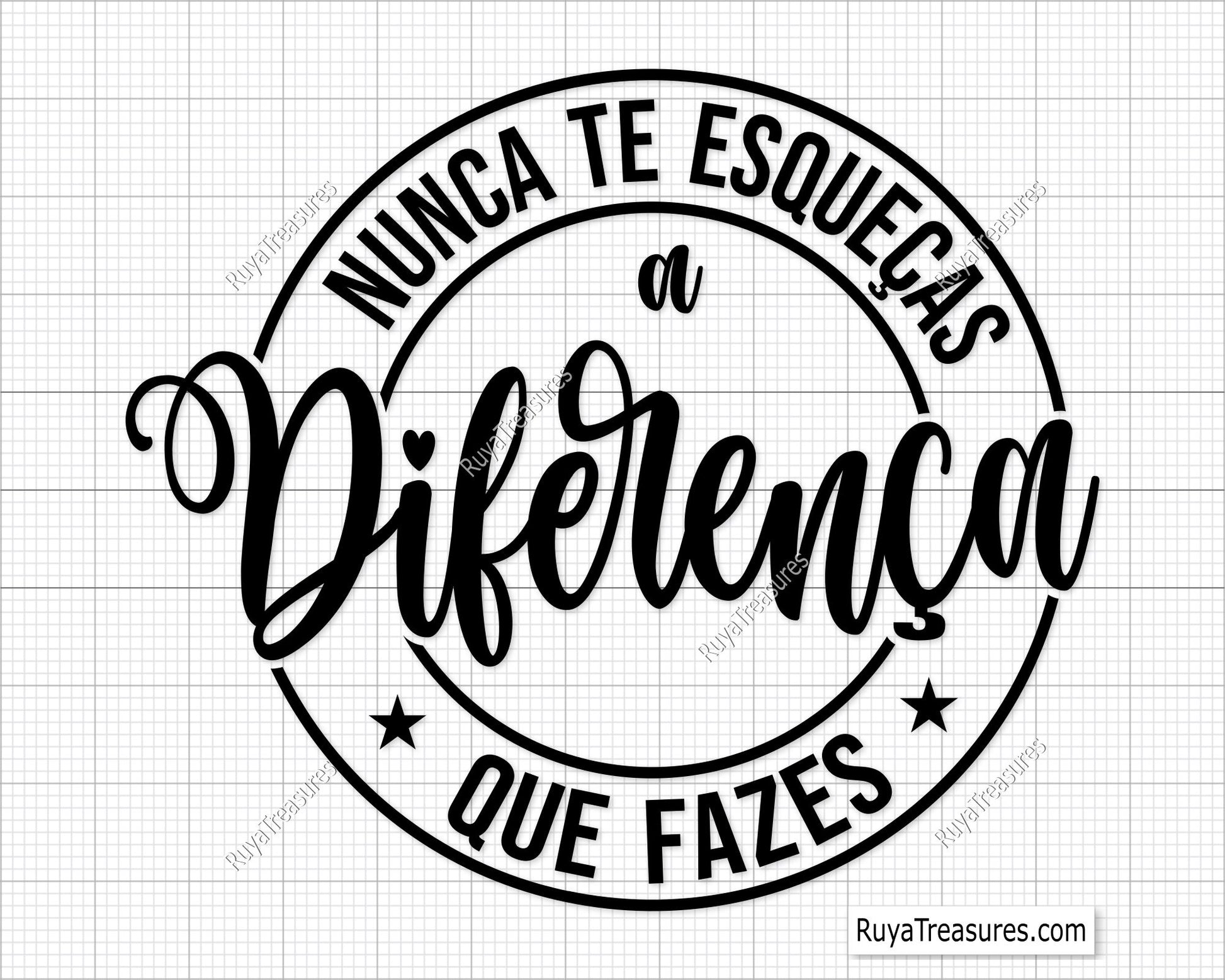 Nunca te esqueças a Diferença que fazes Svg Png