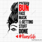 Nurselife Messy Bun Svg
