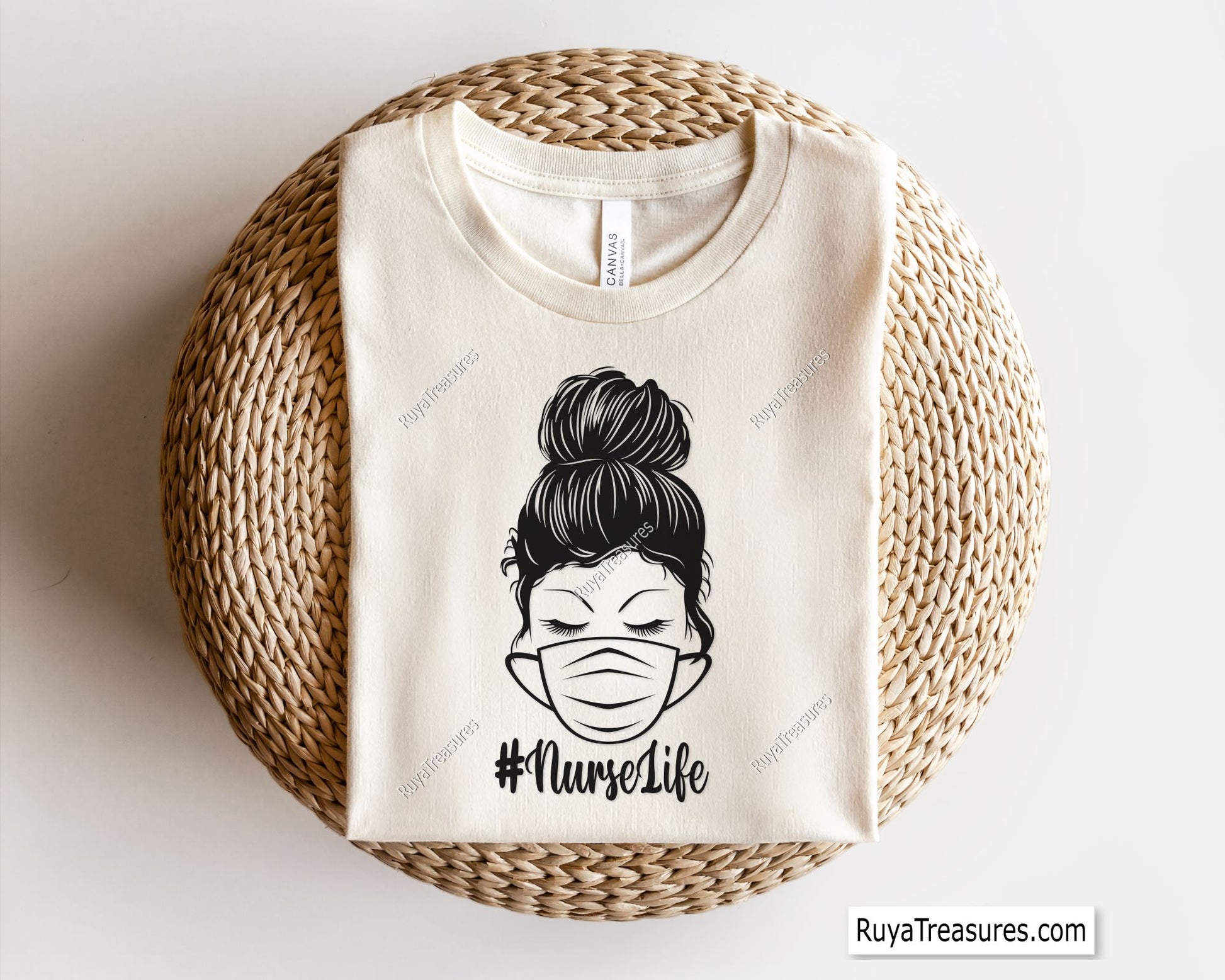 Nurselife Messy Bun Svg