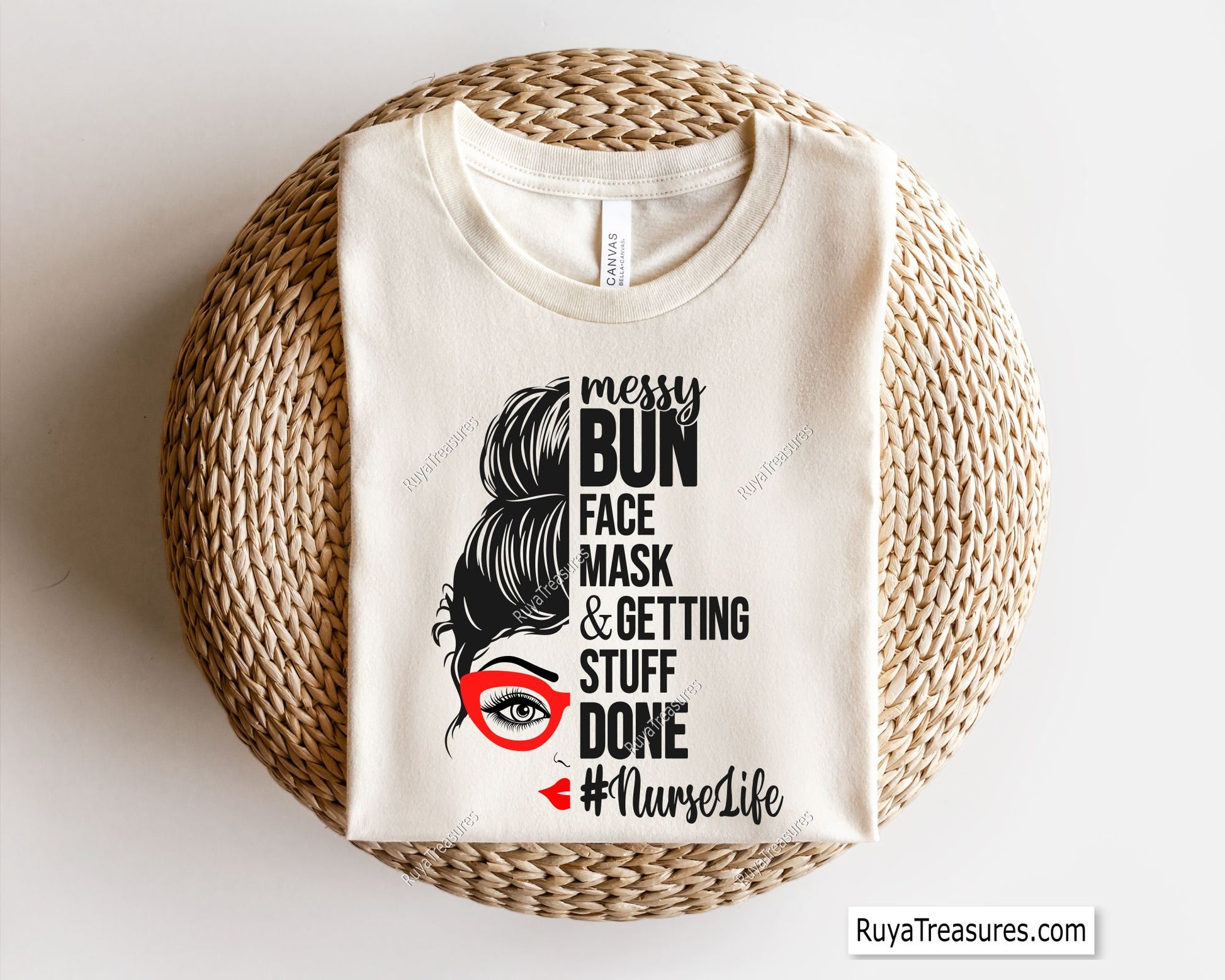 Nurselife Messy Bun Svg