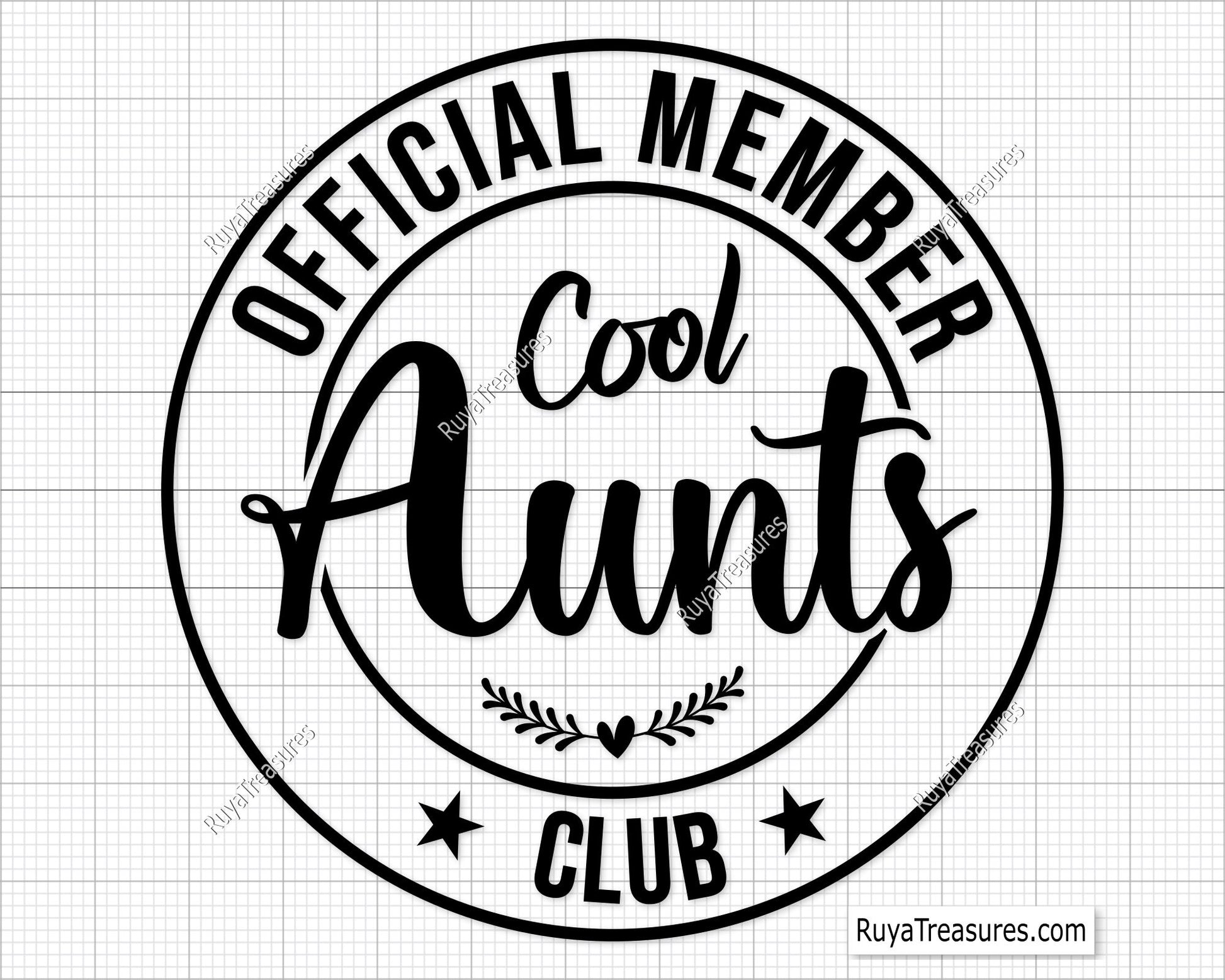 Official Member Cool Aunts Club Svg