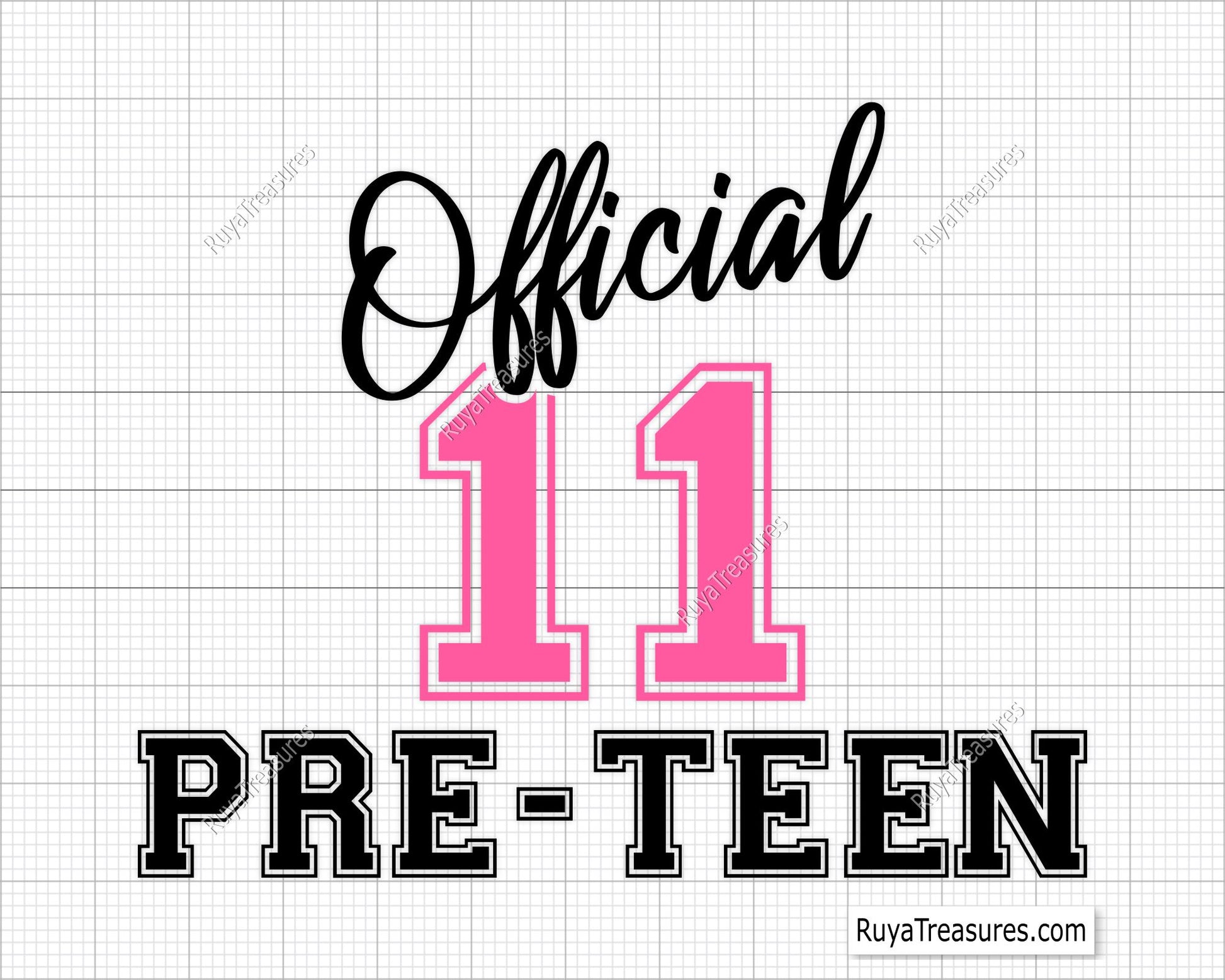 Official Pre-Teen svg