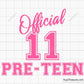Official Pre-Teen svg