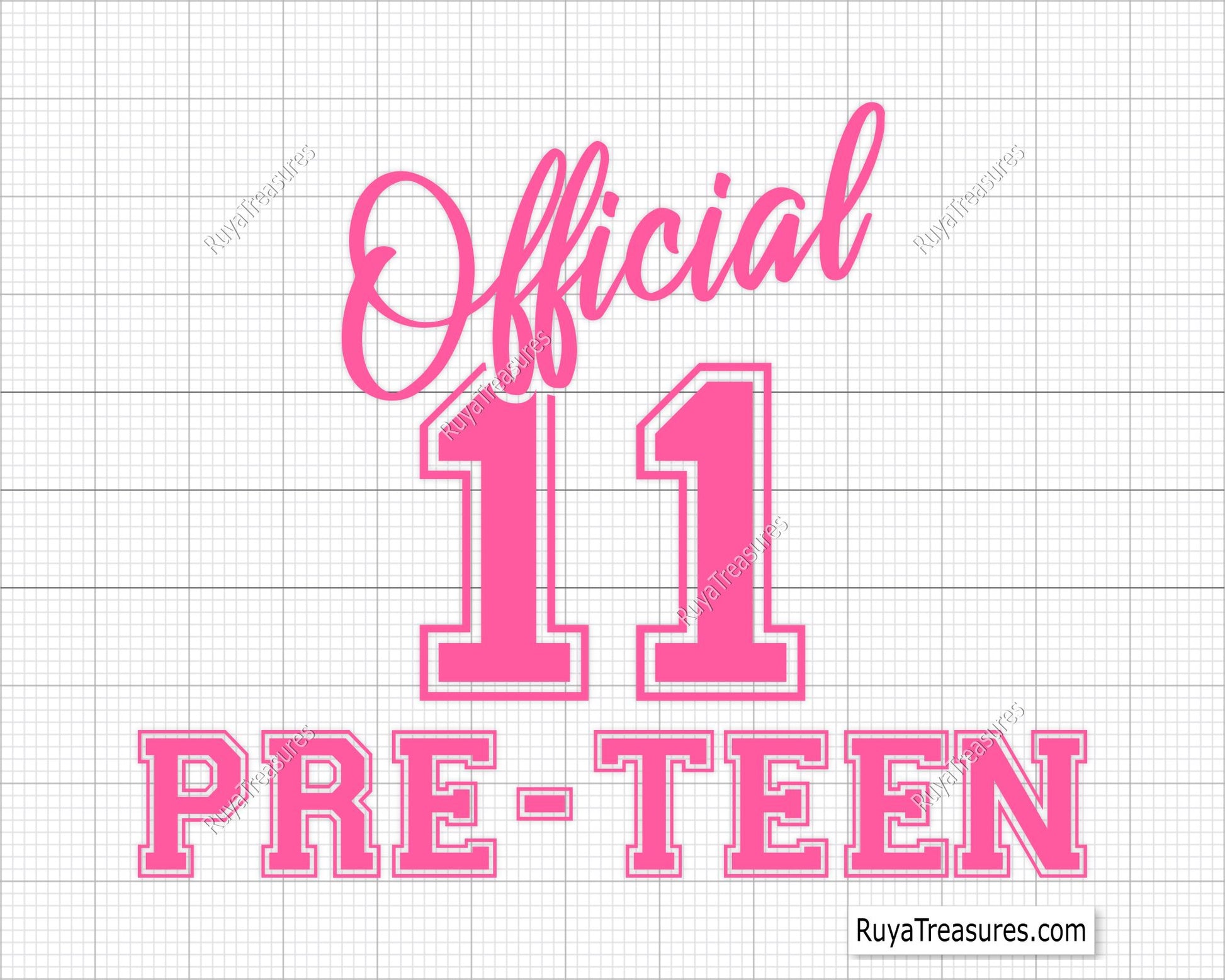 Official Pre-Teen svg