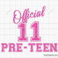 Official Pre-Teen svg