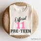 Official Pre-Teen svg