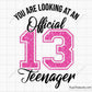 13 Official Teenager svg